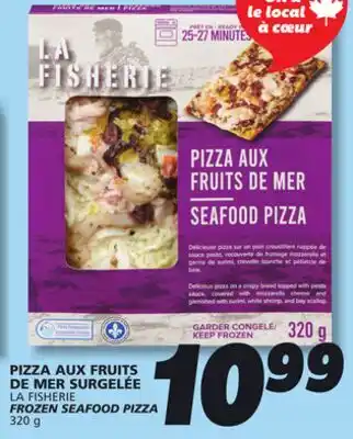 IGA LA FISHERIE FROZEN SEAFOOD PIZZA offer