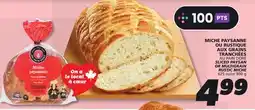 IGA AU PAIN DORÉ SLICED PAYSAN OR MULTIGRAIN RUSTIC MICHE offer