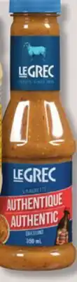 IGA LE GREC MAYONNAISE OR DRESSING offer