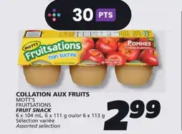 IGA MOTT'S FRUITSATIONS FRUIT SNACK offer