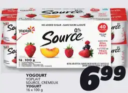 IGA YOPLAIT SOURCE, CRÉMEUX YOGURT offer