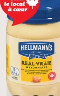 IGA HELLMANN'S MAYONNAISE OR DRESSING offer