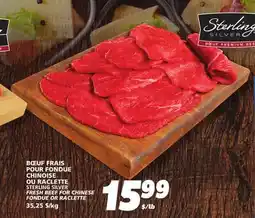 IGA STERLING SILVER FRESH BEEF FOR CHINESE FONDUE OR RACLETTE offer