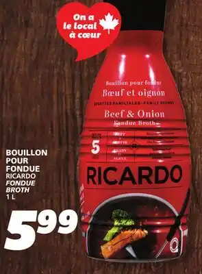 IGA RICARDO FONDUE BROTH offer