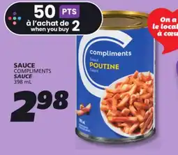 IGA COMPLIMENTS SAUCE offer