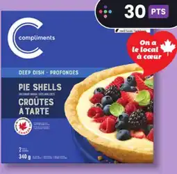IGA COMPLIMENTS FROZEN PIE CRUST offer