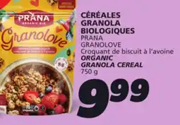 IGA PRANA GRANOLOVE ORGANIC GRANOLA CEREAL offer