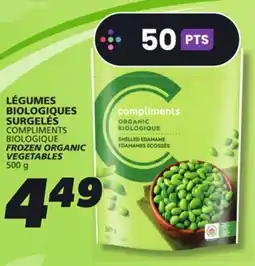 IGA COMPLIMENTS BIOLOGIQUE FROZEN ORGANIC VEGETABLES offer