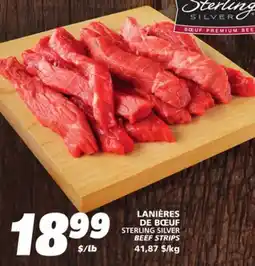 IGA STERLING SILVER BEEF STRIPS offer