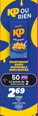 IGA KRAFT KD SANS GLUTEN Original DINNER offer