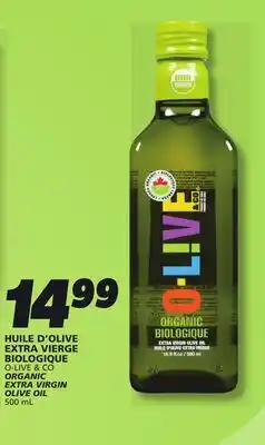 IGA O-LIVE & CO ORGANIC EXTRA VIRGIN OLIVE OIL offer