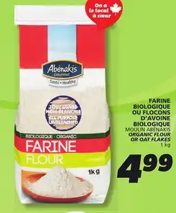IGA MOULIN ABÉNAKIS ORGANIC FLOUR OR OAT FLAKES offer