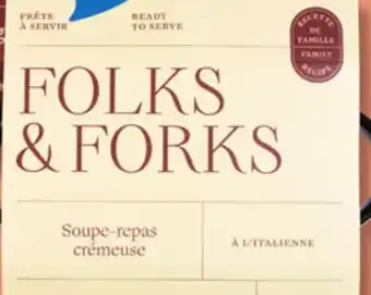 IGA FOLKS & FORKS MEAL-SOUP offer