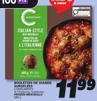 IGA FROZEN MEATBALLS offer