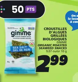 IGA ORGANIC ROASTED SEAWEED SNACKS offer