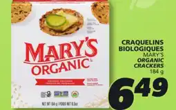 IGA MARY'S ORGANIC CRACKERS offer