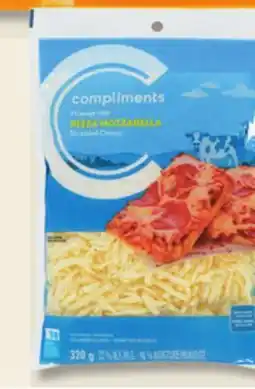 IGA COMPLIMENTS SHREDDED CHEESE offer