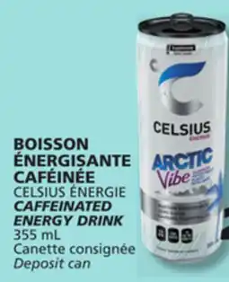 IGA CELSIUS CAFFEINATED ENERGY DRINK offer
