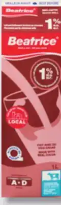 IGA BEATRICE CHOCOLATE MILK offer