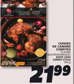 IGA PLAISIRS GASTRONOMIQUES DUCK LEGS CONFIT STYLE offer