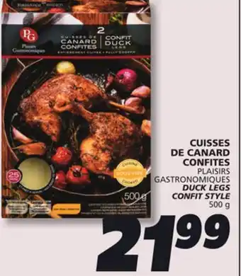 IGA PLAISIRS GASTRONOMIQUES DUCK LEGS CONFIT STYLE offer