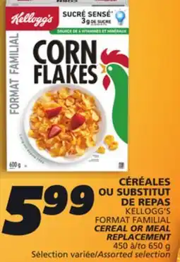 IGA KELLOGG'S FORMAT FAMILIAL CEREAL OR MEAL REPLACEMENT offer