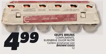 IGA COMPLIMENTS BROWN EGGS offer