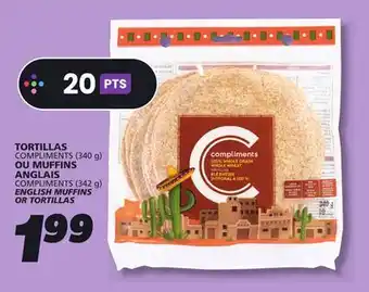IGA COMPLIMENTS TORTILLAS offer