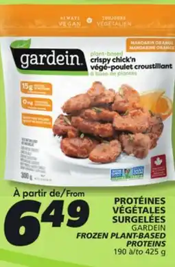 IGA GARDEIN FROZEN PLANT-BASED PROTEINS offer