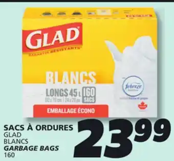 IGA GLAD BLANCS GARBAGE BAGS offer