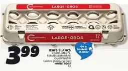IGA COMPLIMENTS WHITE EGGS offer