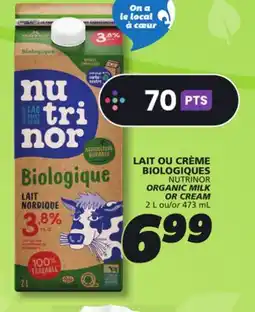 IGA ORGANIC MILK offer