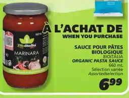 IGA ORGANIC PASTA SAUCE offer