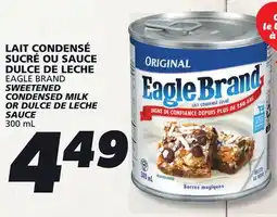 IGA EAGLE BRAND SWEETENED CONDENSED MILK OR DULCE DE LECHE offer