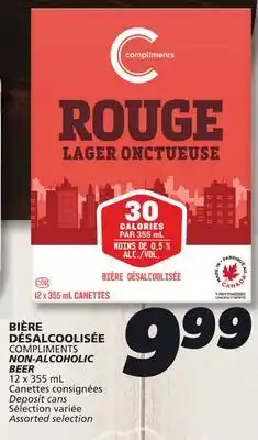 IGA COMPLIMENTS NON-ALCOHOLIC BEER offer