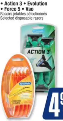 Jean Coutu PERSONNELLE Selected disposable razors offer