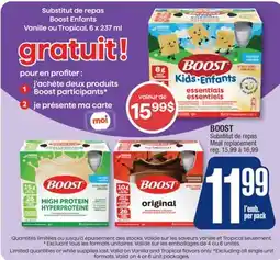 Jean Coutu Boost Meal replacement offer