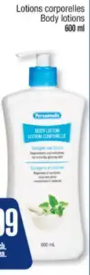 Jean Coutu PERSONNELLE Body lotions offer