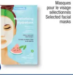 Jean Coutu PERSONNELLE Selected facial masks offer