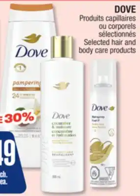 Jean Coutu DOVE Selected hair and body care products offer