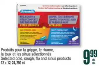 Jean Coutu PERSONNELLE Selected cold, cough, flu and sinus products offer