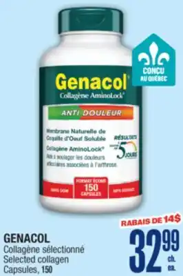 Jean Coutu GENACOL Selected collagen Capsules offer