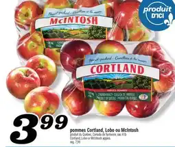 Marché Richelieu POMMES CORTLAND, LOBO OU MCINTOSH | CORTLAND, LOBO OR MCINTOSH APPLES offer