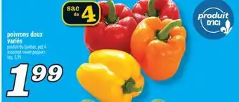 Marché Richelieu POIVRONS DOUX VARIÉS | ASSORTED SWEET PEPPERS offer