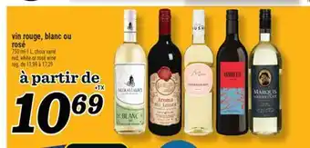 Marché Richelieu VIN ROUGE, BLANC OU ROSÉ | RED, WHITE OR ROSÉ WINE offer
