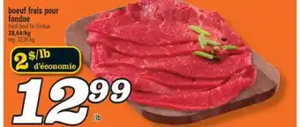 Marché Richelieu fresh beef for fondue offer