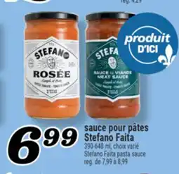 Marché Richelieu SAUCE POUR PÂTES STEFANO FAITA | STEFANO FAITA PASTA SAUCE offer