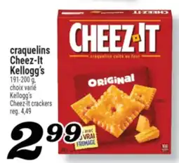 Marché Richelieu CRAQUELINS CHEEZ-IT KELLOGG'S | KELLOGG'S CHEEZ-IT CRACKERS offer
