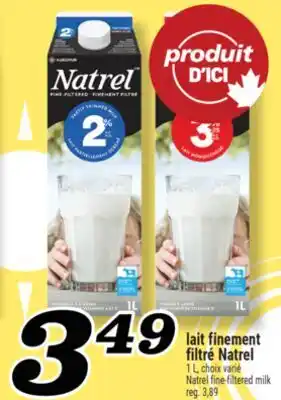 Marché Richelieu LAIT FINEMENT FILTRÉ NATREL | NATREL FINE-FILTERED MILK offer