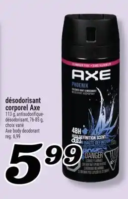 Marché Richelieu désodorisant corporel Axe offer